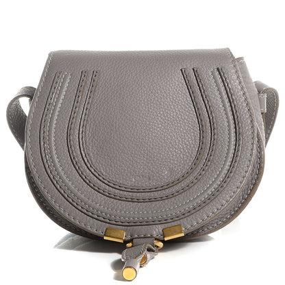 Chloe Calfskin Mini Marcie Round Crossbody Bag Cashmere Grey 1 of 10