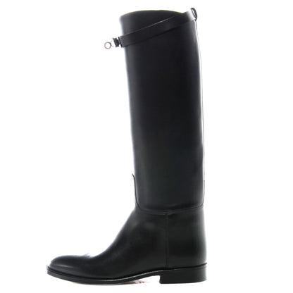 Hermes Swift Kelly Jumping Boots 36 Black 1 of 6
