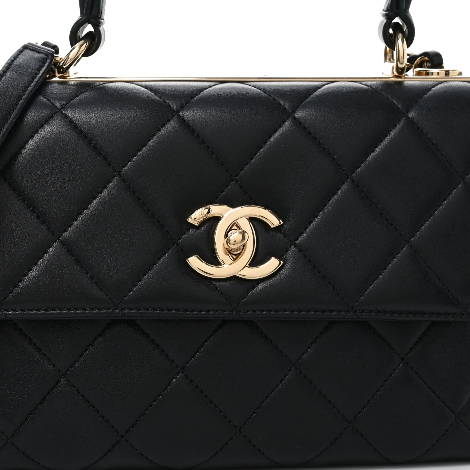 Chanel Lambskin Quilted Small Trendy CC Dual Handle Flap Bag Black 8 of 10