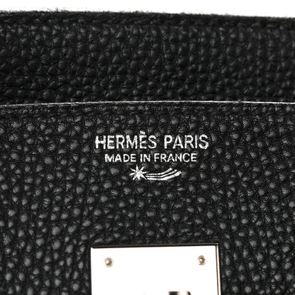 Hermes Taurillon Clemence Birkin 35 Black 6 of 11