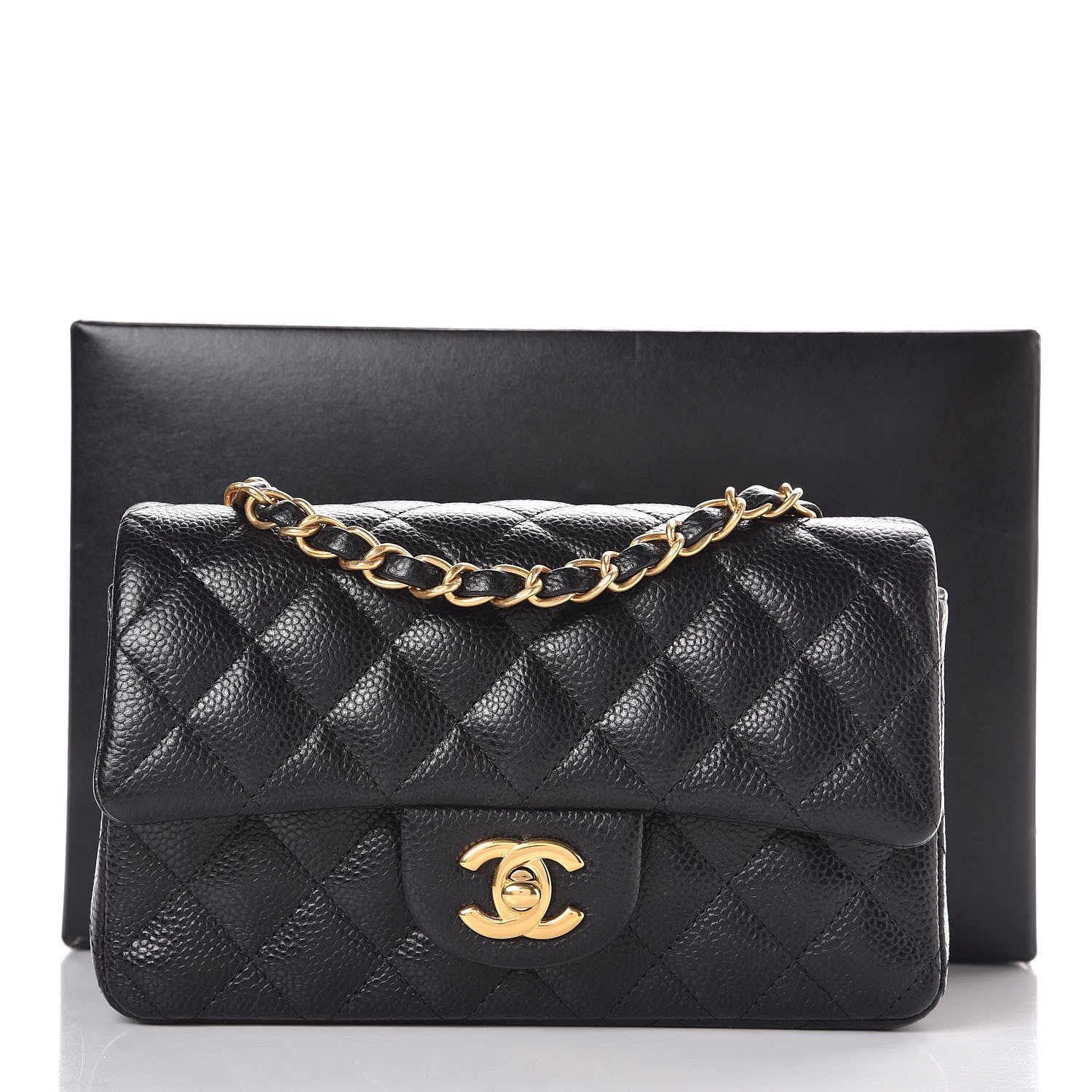 Chanel Caviar Quilted Mini Rectangular Flap Black 8 of 8