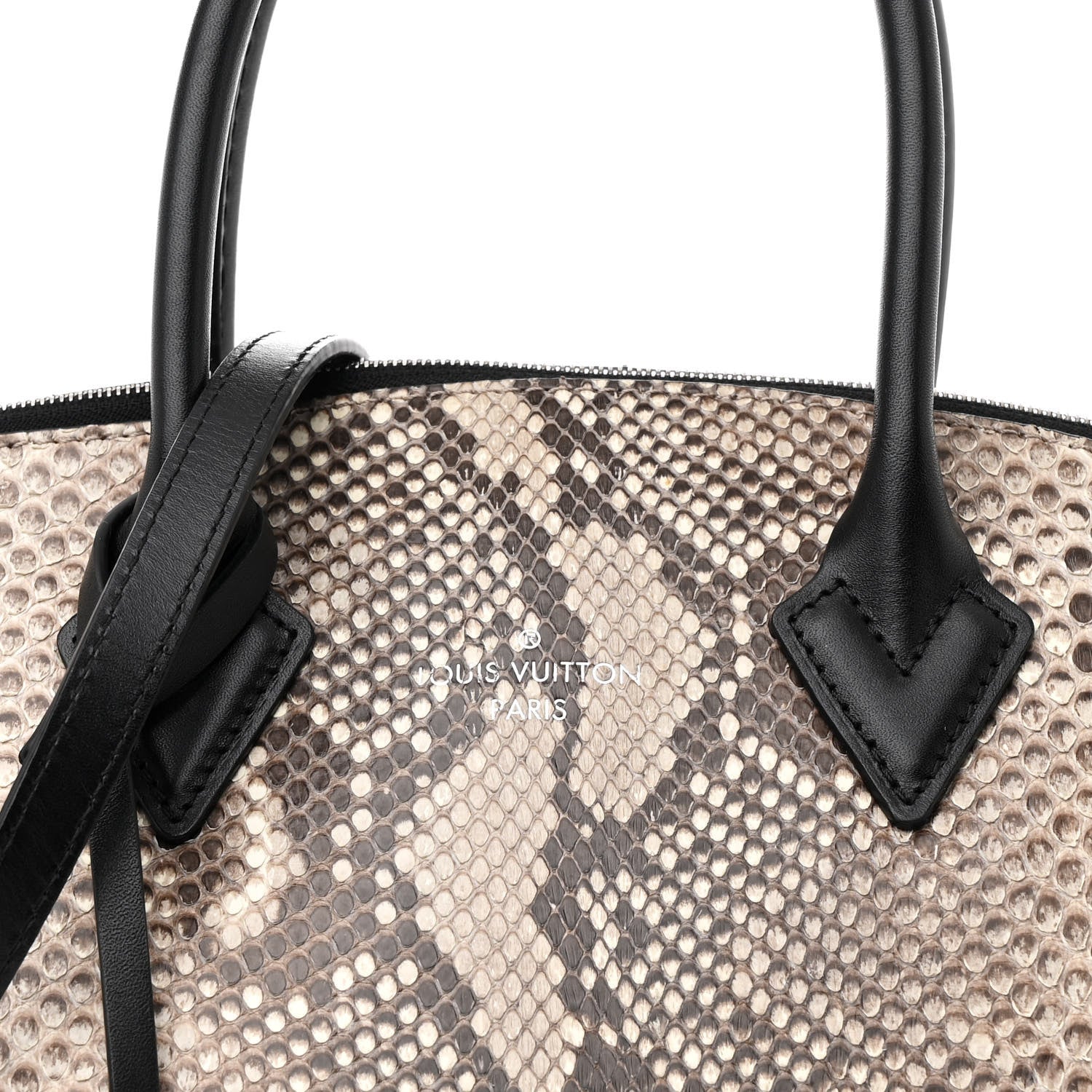 Louis Vuitton Snakeskin Soft Lockit PM Black 8 of 10