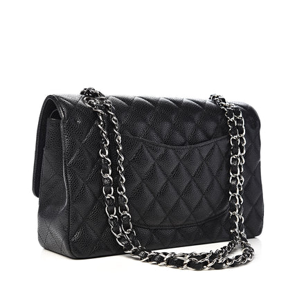 Chanel Caviar Quilted Medium Double Flap Black 3 of 12