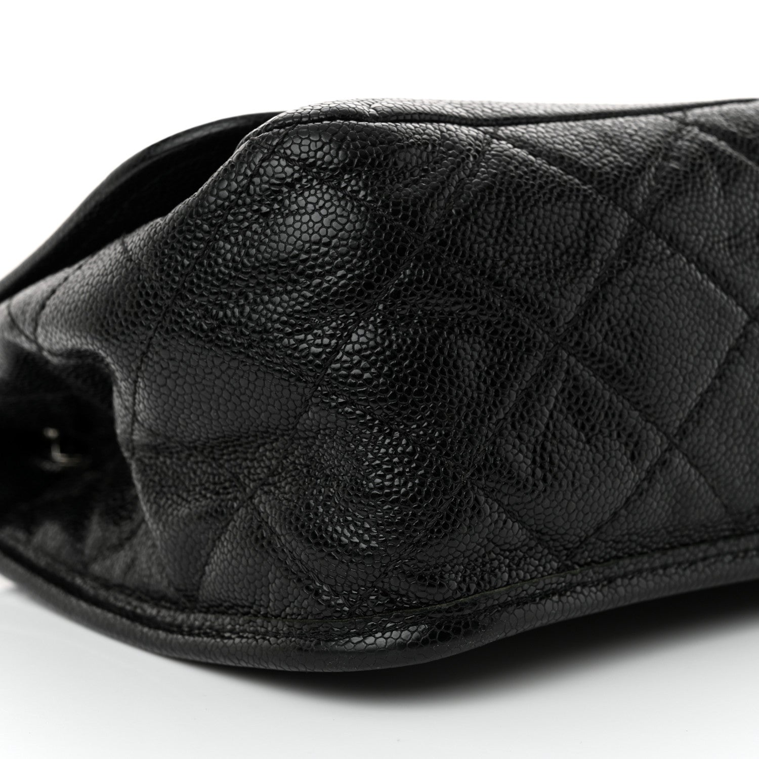 Chanel Grained Calfskin Medium Natural Beauty Flap Black 9 of 13