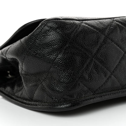 Chanel Grained Calfskin Medium Natural Beauty Flap Black 9 of 13