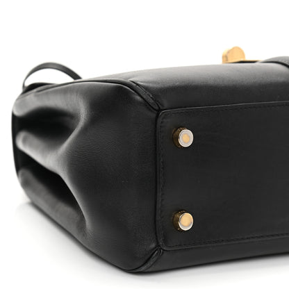 Celine Satinated Calfskin Small 16 Top Handle Bag Black 11 of 16