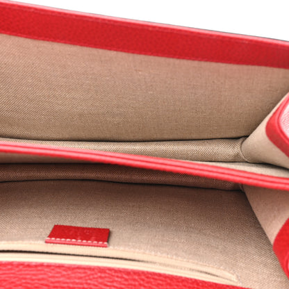 Gucci Dollar Calfskin Interlocking G Shoulder Bag Red 5 of 12