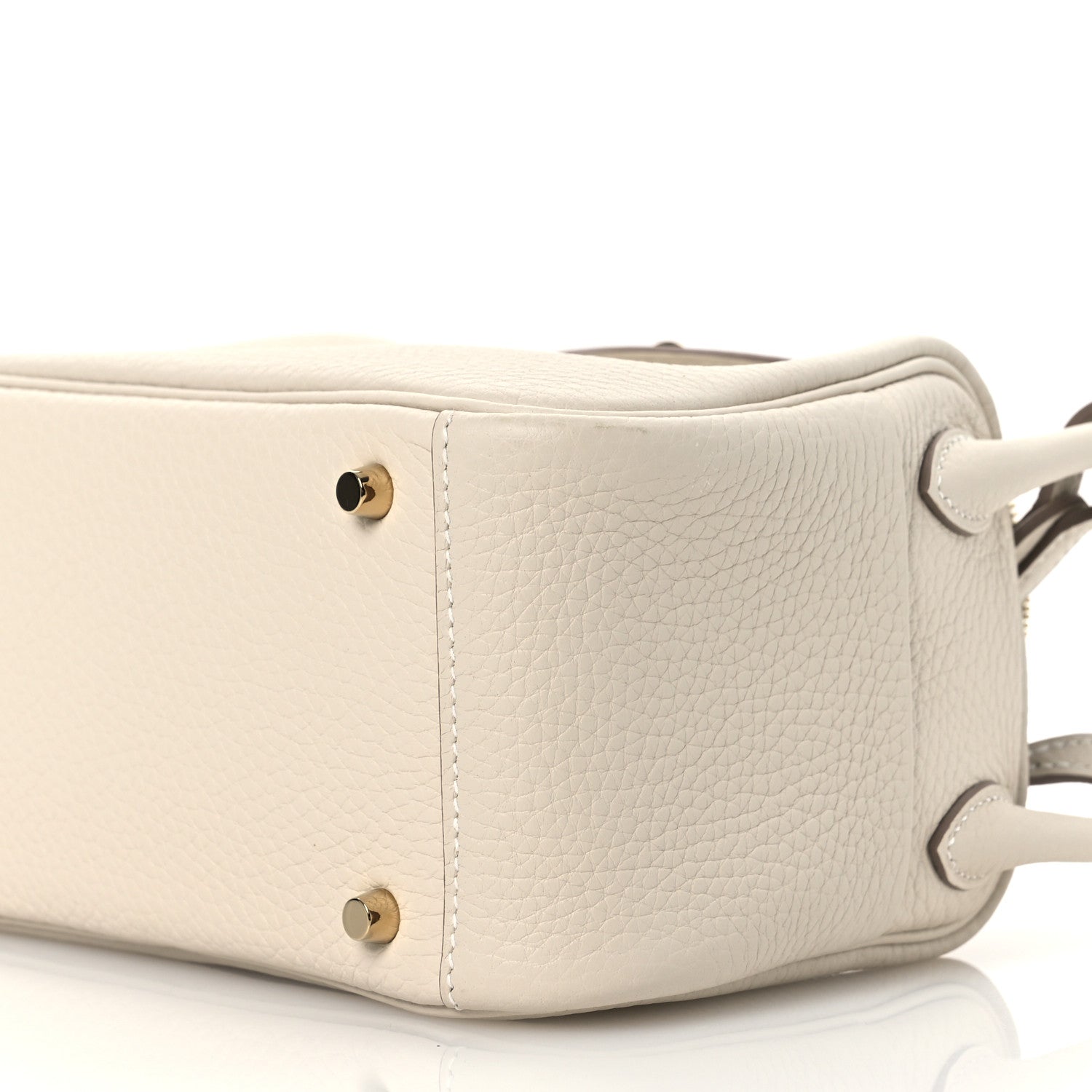 Hermes Taurillon Clemence Mini Lindy 20  Beton 10 of 11