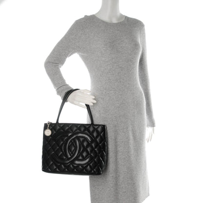 Chanel Caviar Quilted Medallion Tote Black 2 of 7