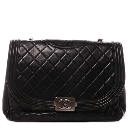 Chanel Lambskin Quilted Large Antik Boy Flap Black 1 of 8