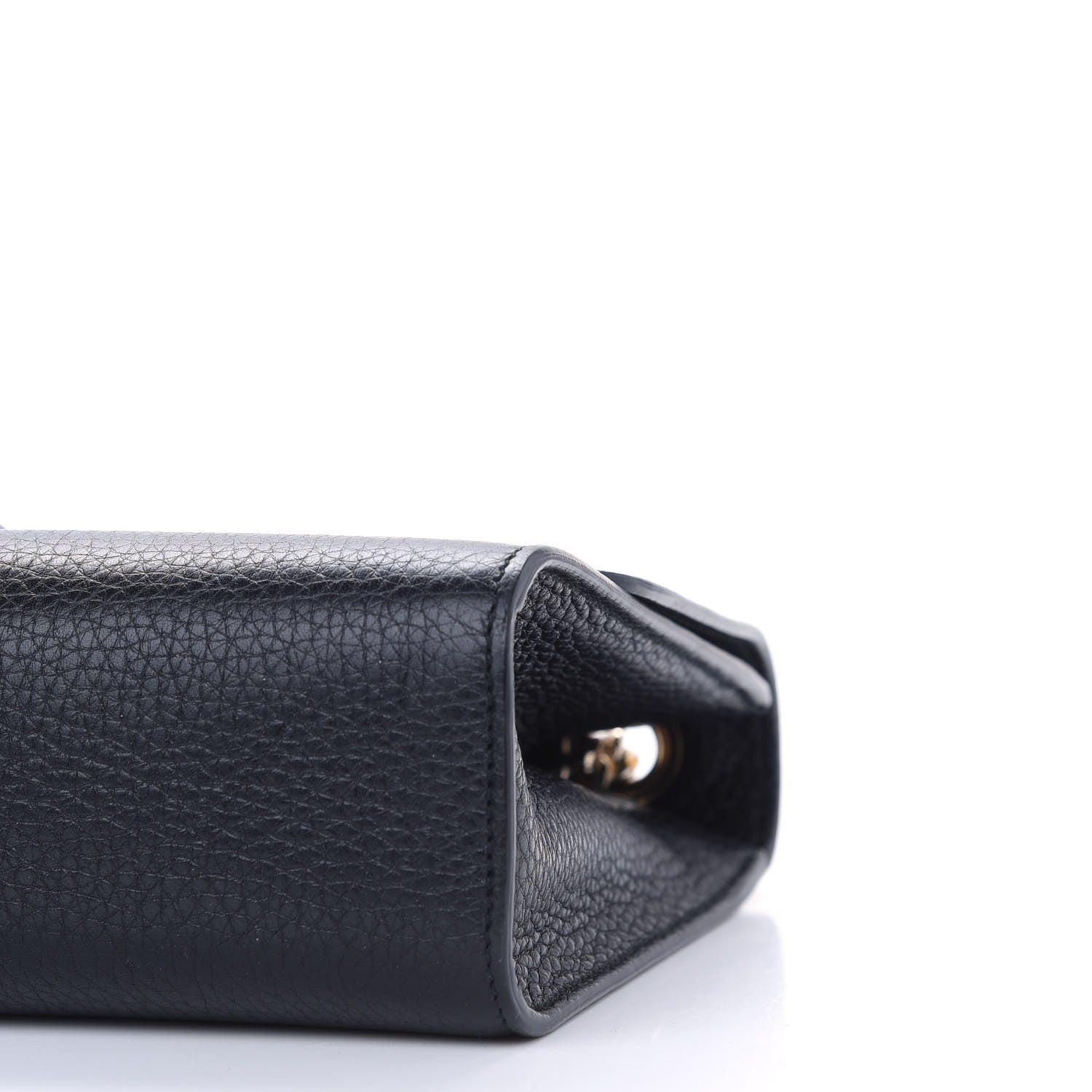 Gucci Pebbled Calfskin Medium Miss Bamboo Shoulder Bag Black 8 of 8