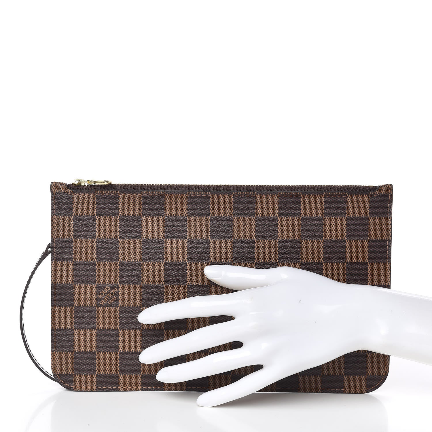Louis Vuitton Damier Ebene Neverfull MM GM Pochette 2 of 9