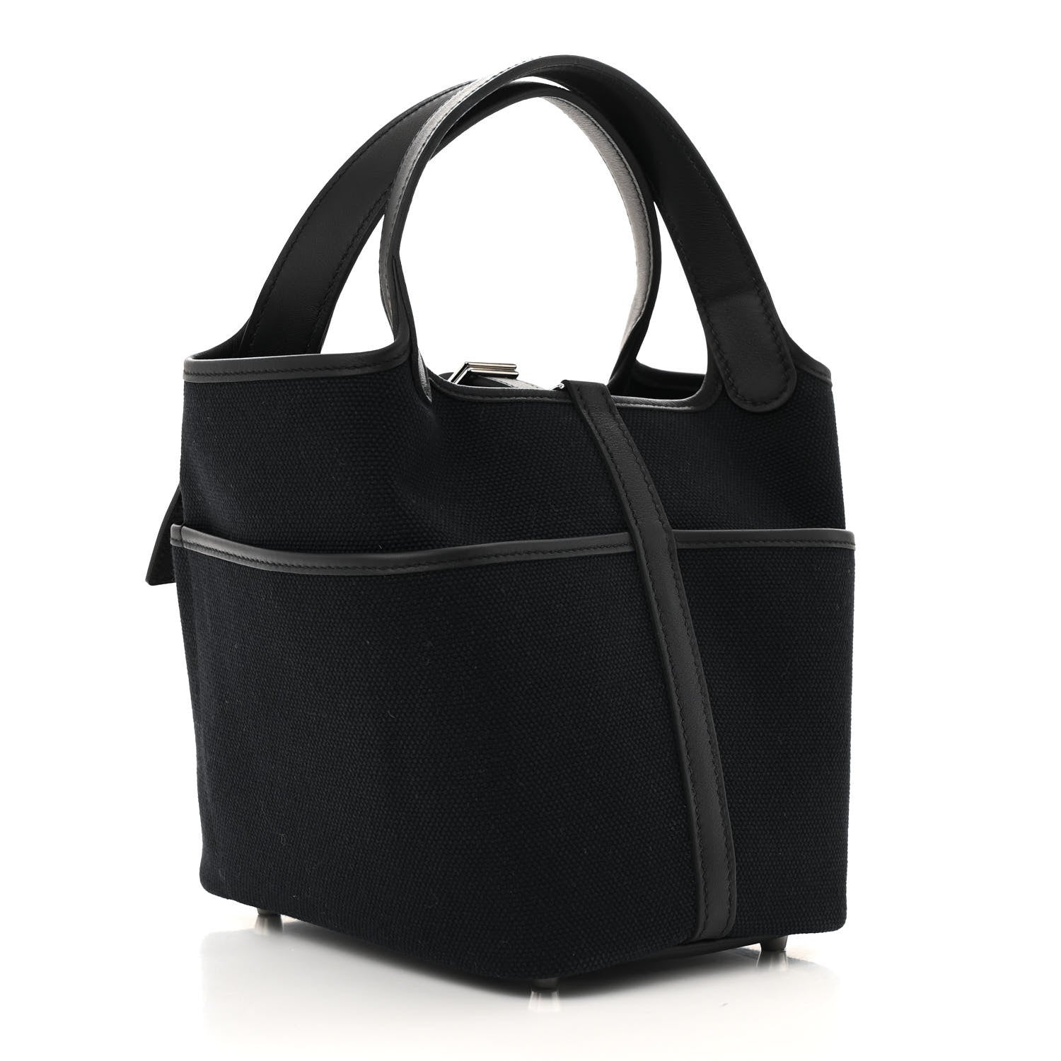 Hermes Toile Goeland Swift Cargo Picotin Lock 18 Bleu Marine Black 3 of 11