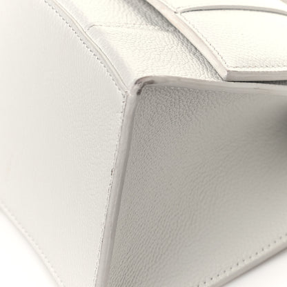 Balenciaga Grained Calfskin Small Hourglass Top Handle Bag White 8 of 13