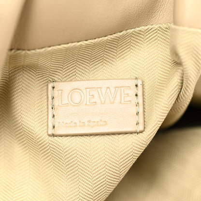 Loewe Shiny Nappa Lambskin Puffer Flamenco Knot Clutch Clay Green 6 of 9