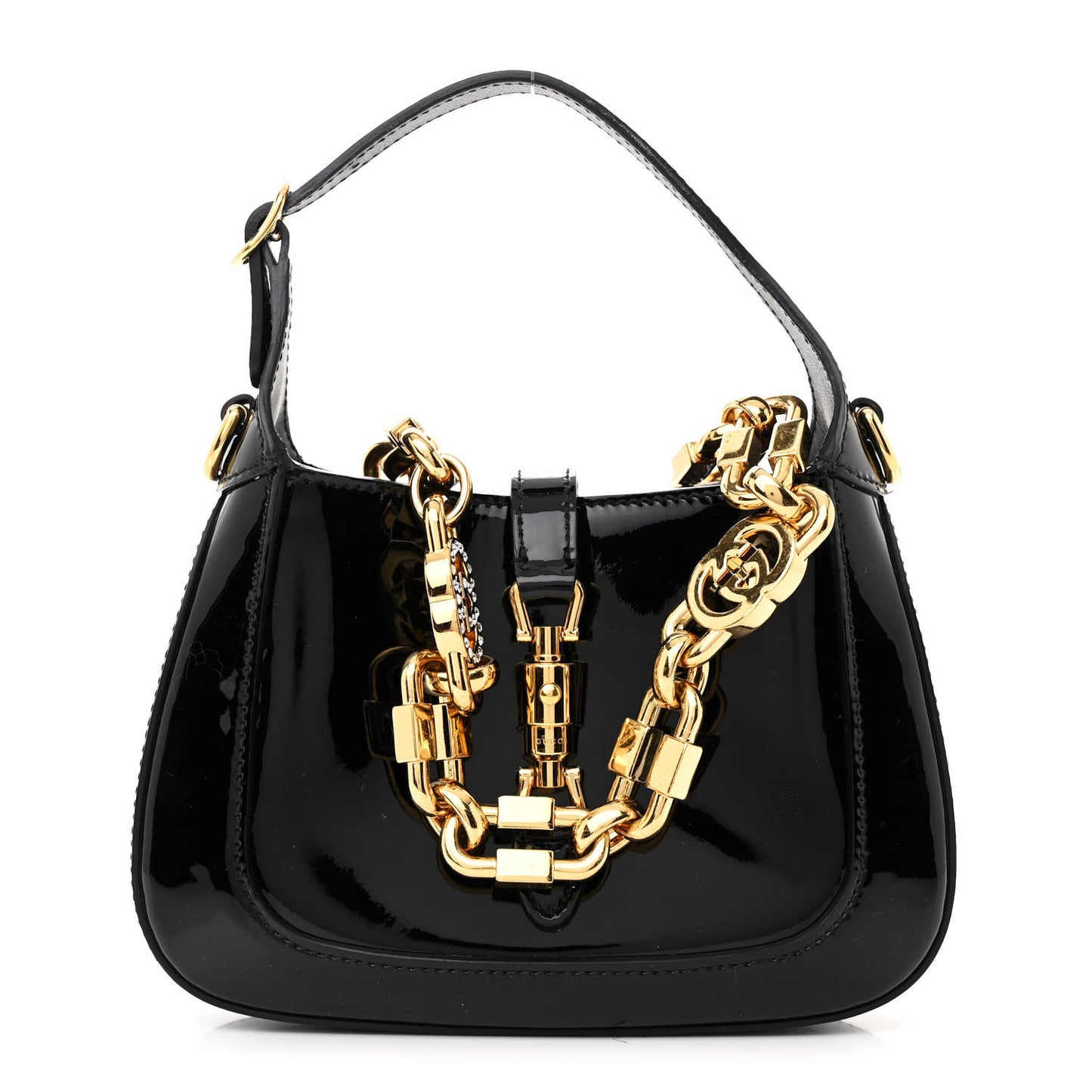 Patent Mini Jackie 1961 Crystal Hobo Black