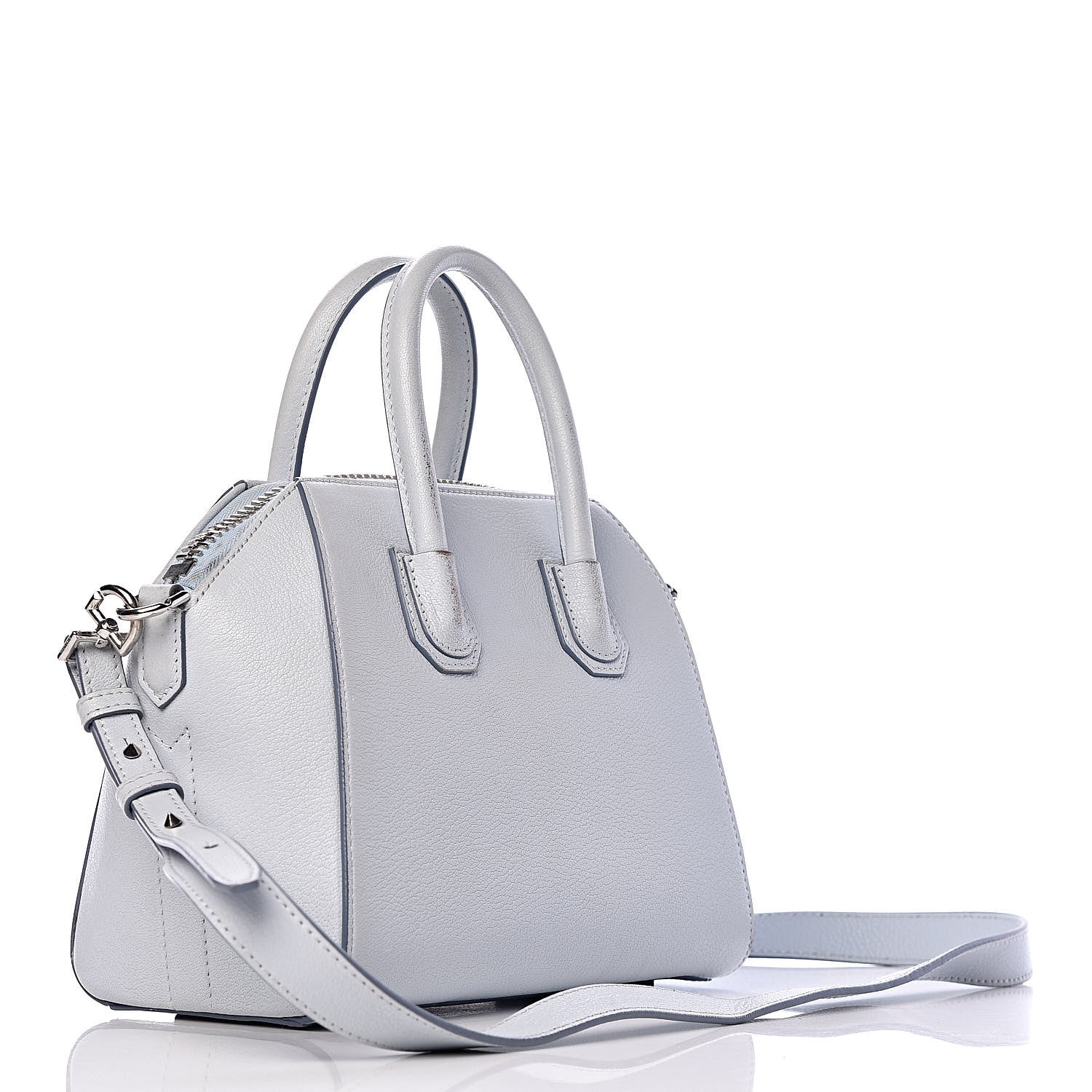 Givenchy Sugar Goatskin Mini Antigona Baby Blue 3 of 16