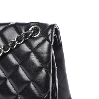 Chanel Lambskin Quilted Jumbo Double Flap Black 11 of 15