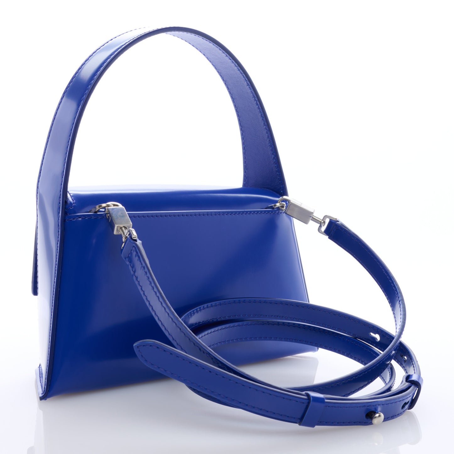 Brushed Calfskin Mini Prisma Lapis Lazuli