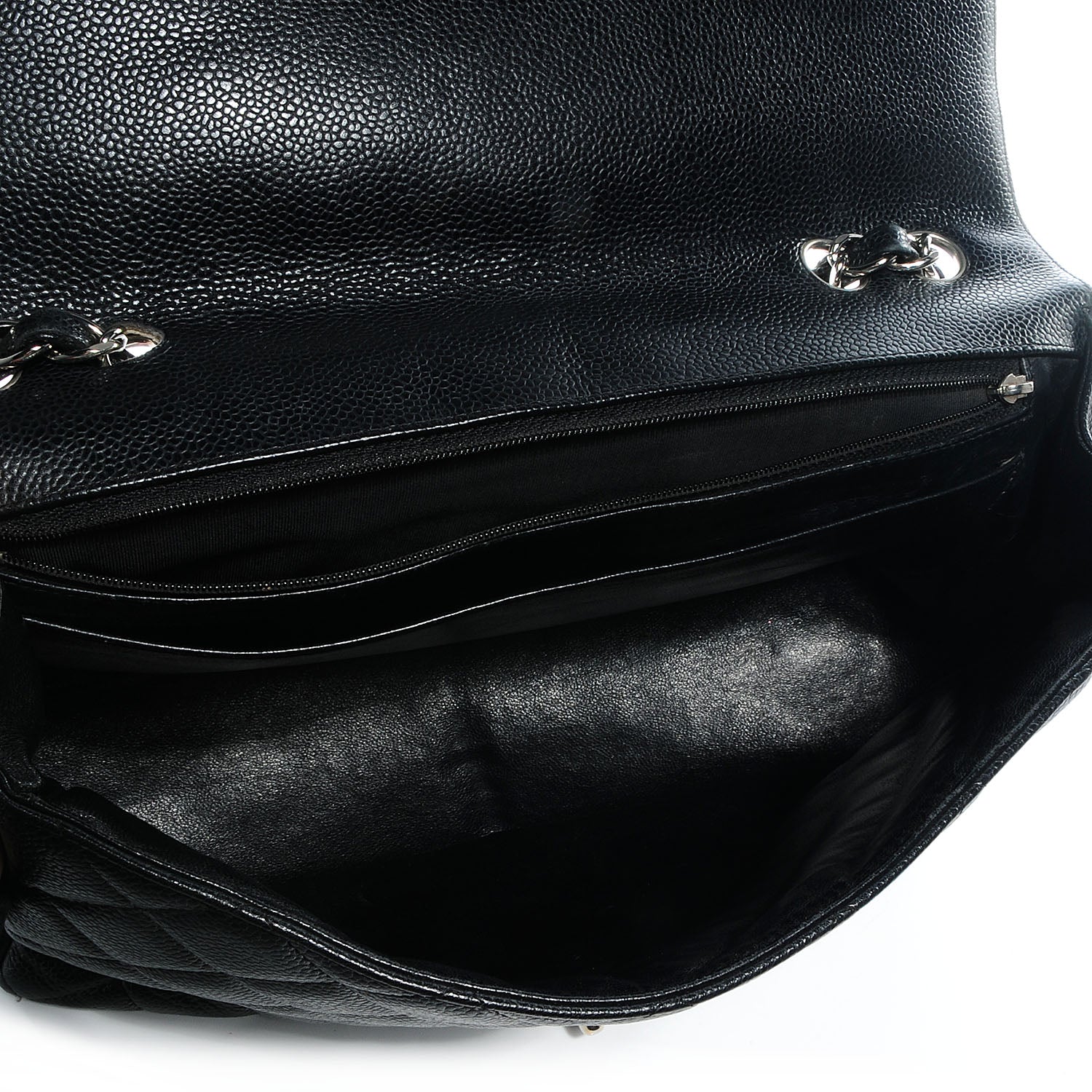 Chanel Caviar Jumbo Single Flap Black 4 of 8