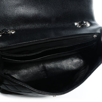 Chanel Caviar Jumbo Single Flap Black 4 of 8