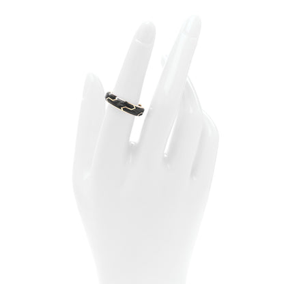 David Yurman 18K Yellow Gold 6mm Forged Carbon Band Ring 53 6.5 2 of 5
