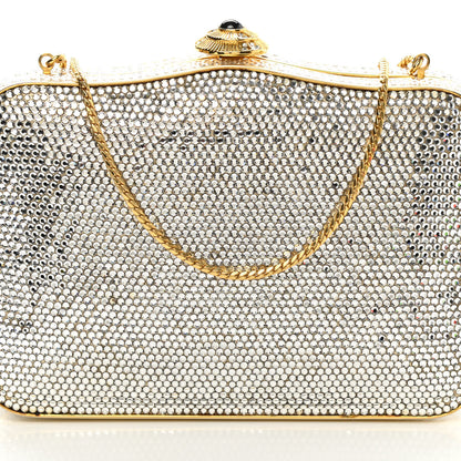 Judith Leiber Swarovski Crystal Minaudiere Clutch Gold 7 of 13