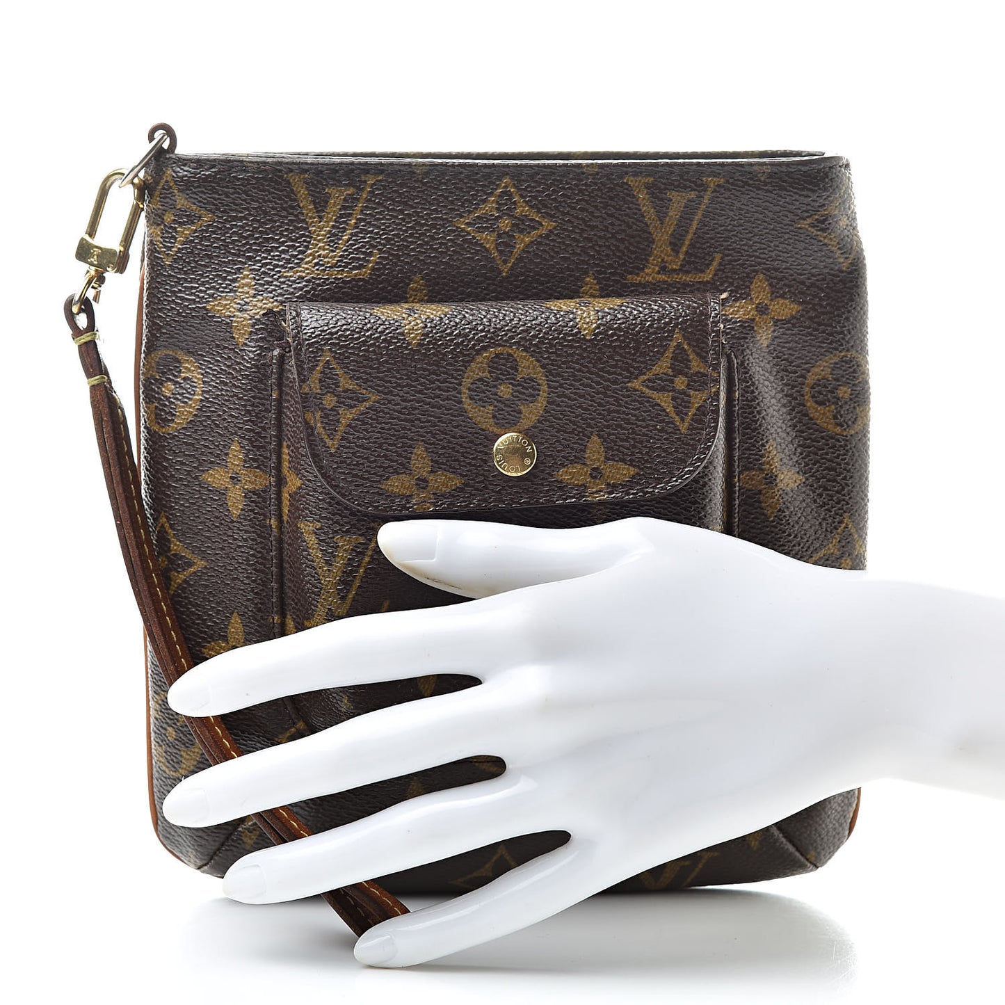 Monogram Partition Wristlet