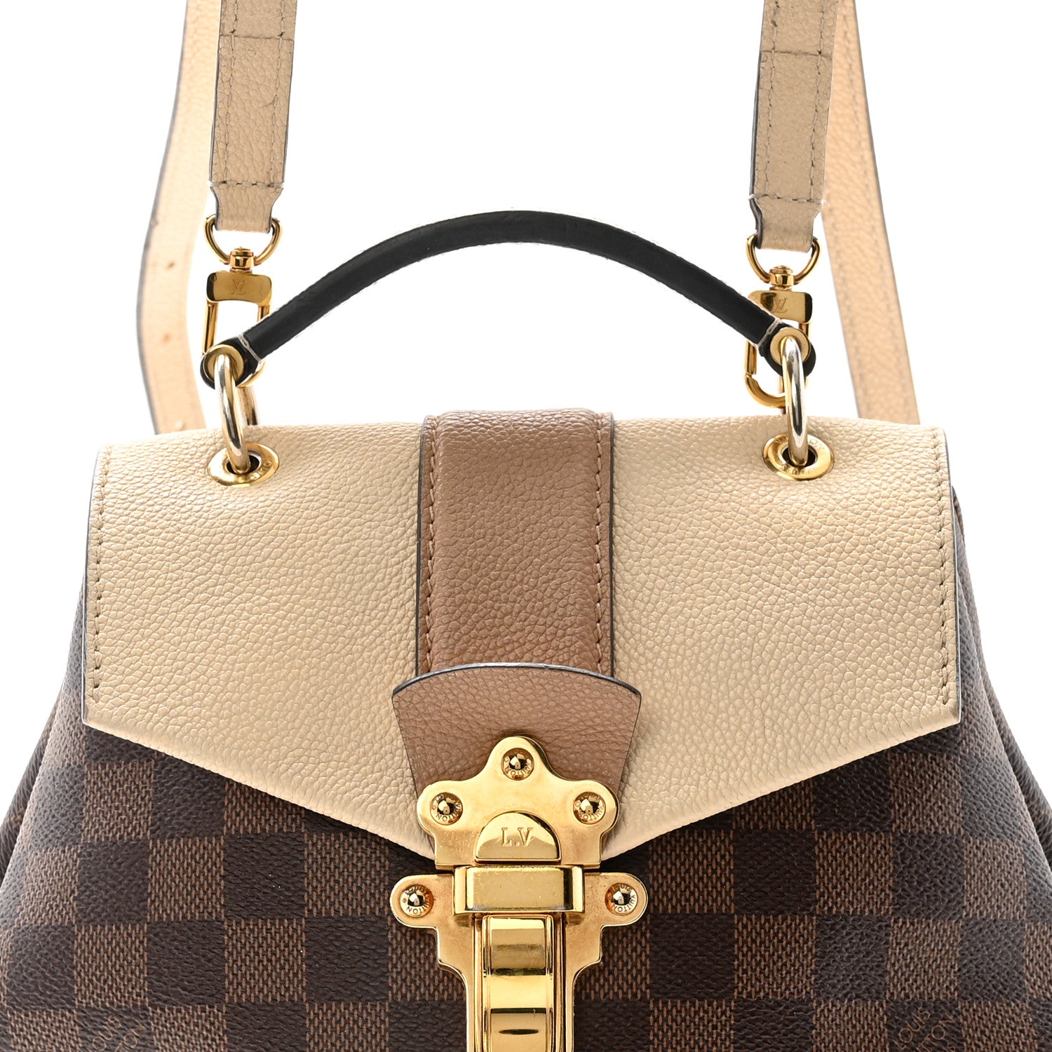 Louis Vuitton Damier Ebene Clapton Backpack Creme 8 of 15
