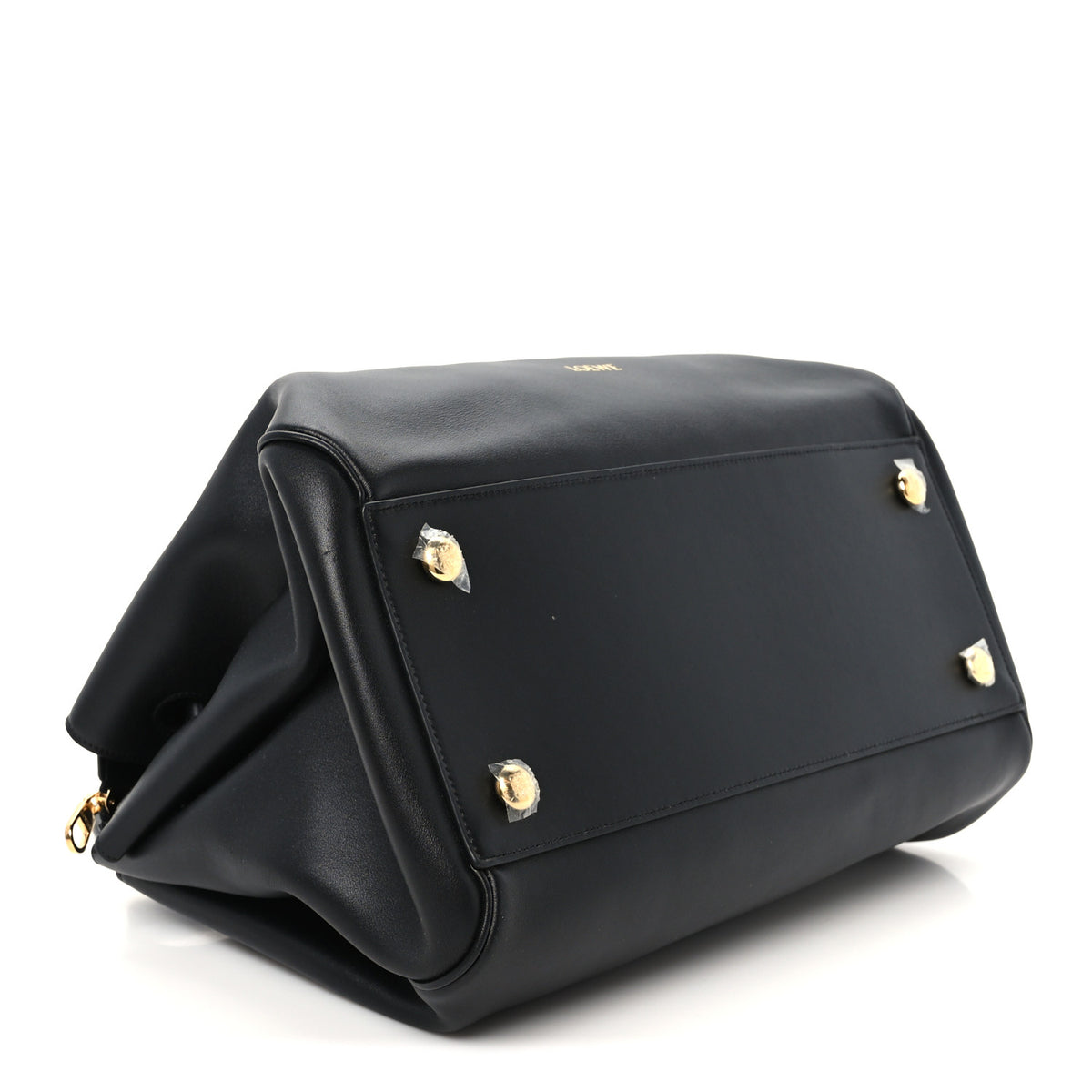 Supple Calfskin Large Madrid Bag Black