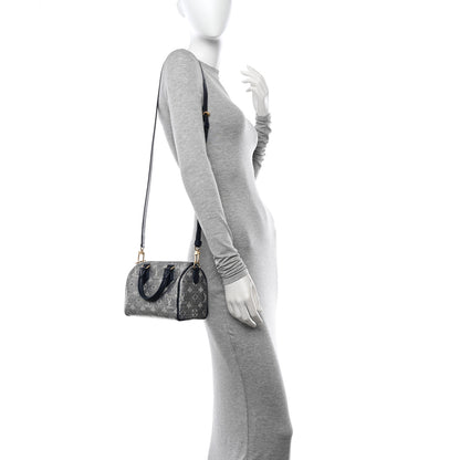 Louis Vuitton Monoglam Speedy Bandouliere 20 Blue 2 of 9