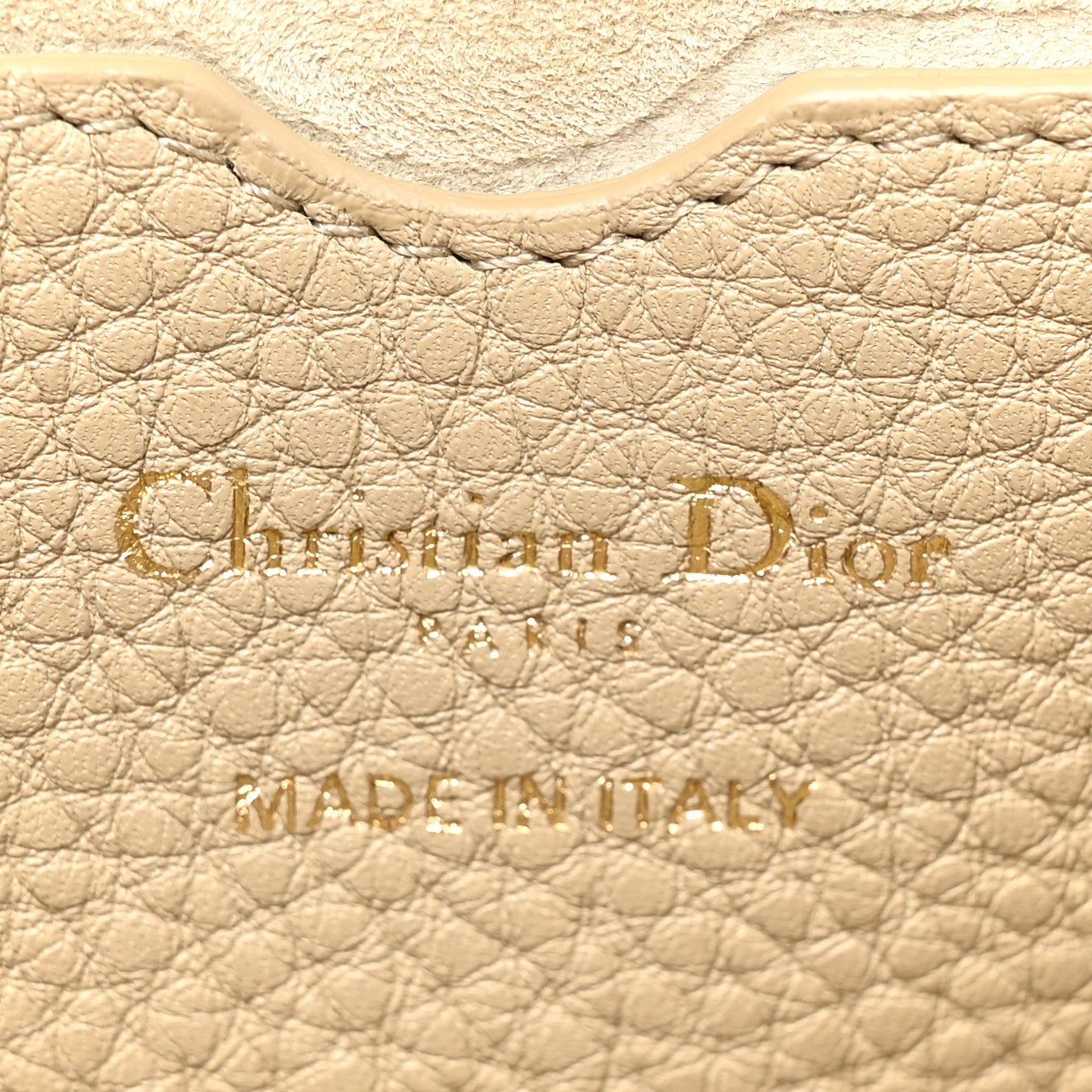 Christian Dior Grained Calfskin Medium Bobby Flap Beige 6 of 13