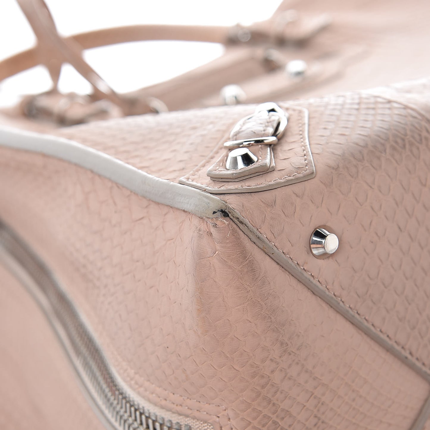 Python Papier A5 Zip Around Tote Old Rose