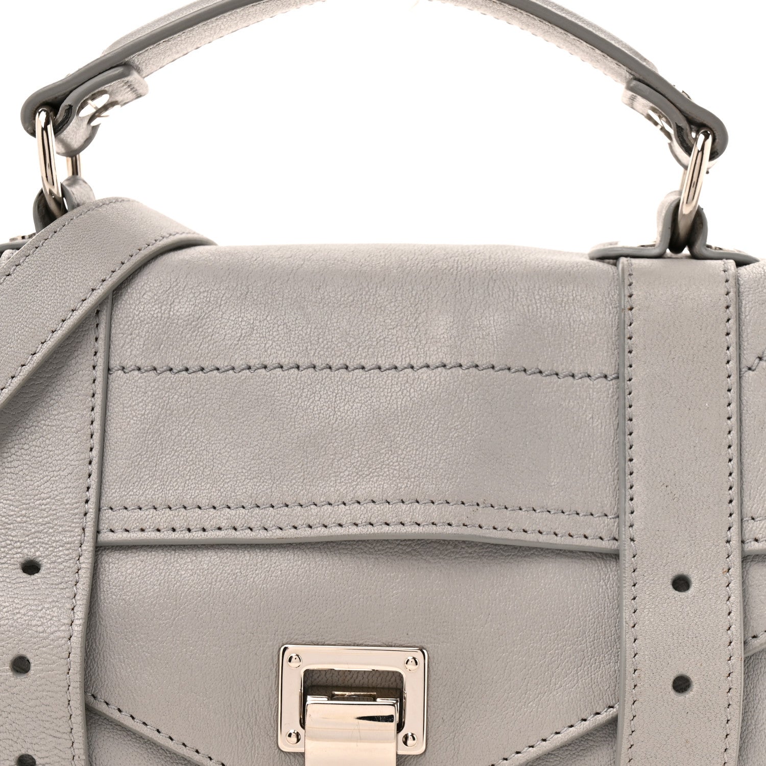 Proenza Schouler Lambskin PS1 Satchel Fog 7 of 16