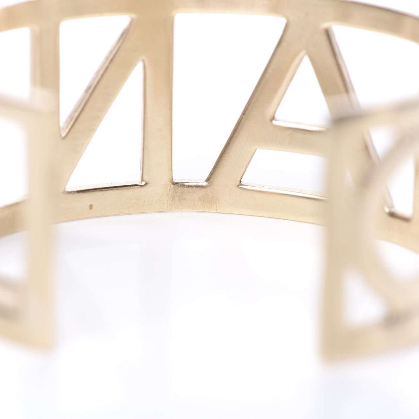 Metal Logo Cuff Gold