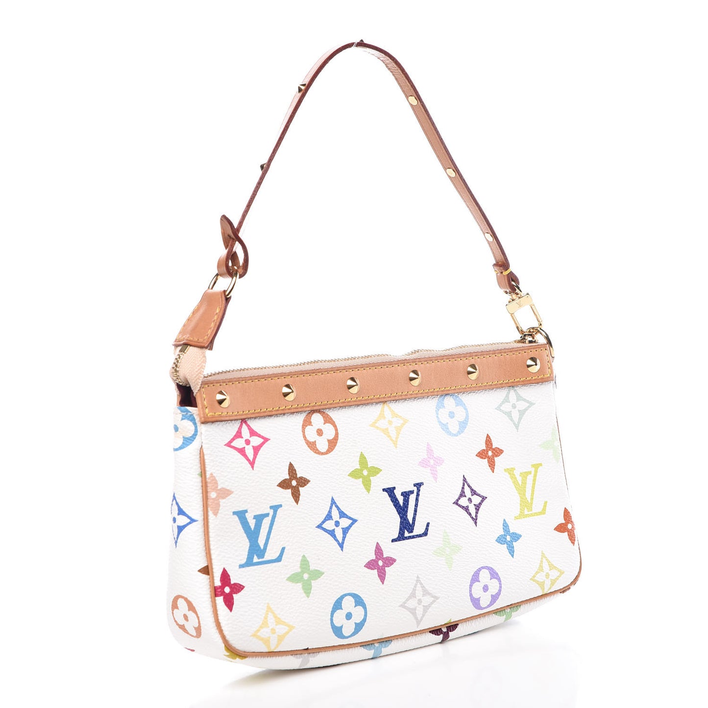 Monogram Multicolor Pochette Accessories White