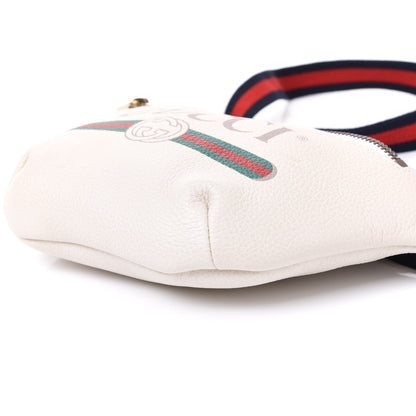Gucci Grained Calfskin Small Logo Belt Bag White 6 of 9