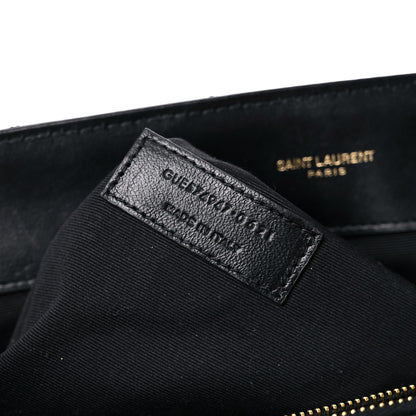 Saint Laurent Calfskin Y Quilted Monogram Large Loulou Chain Satchel Black 8 of 15