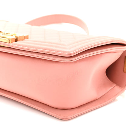 Chanel Caviar Quilted Medium Boy Flap Light Pink 10 of 10