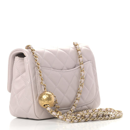 Chanel Lambskin Quilted Mini Pearl Crush Flap Light Purple 2 of 4