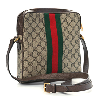 Gucci GG Supreme Monogram Web Small Ophidia Messenger Bag Brown 3 of 9