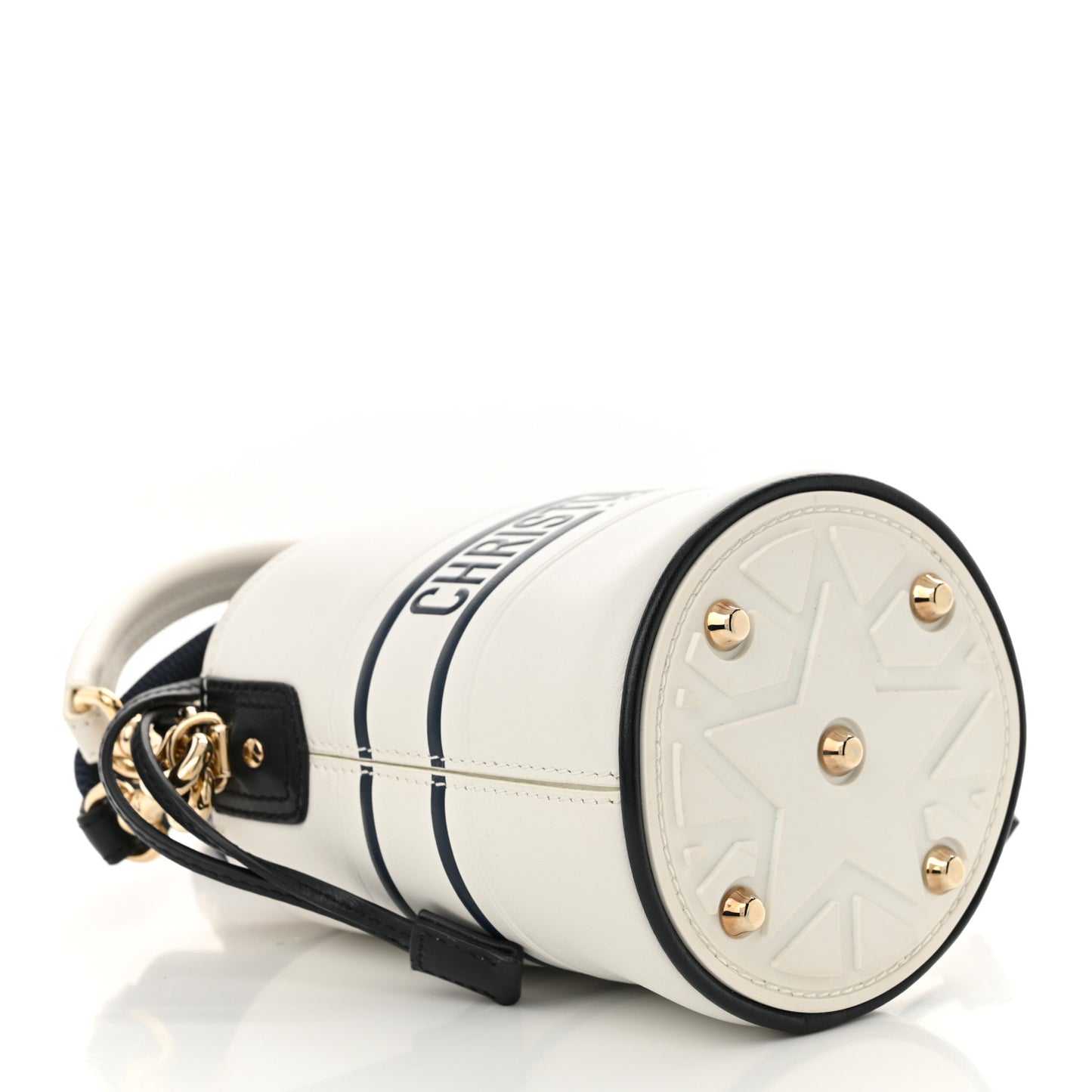 Calfskin Micro Dior Vibe Bucket White Blue