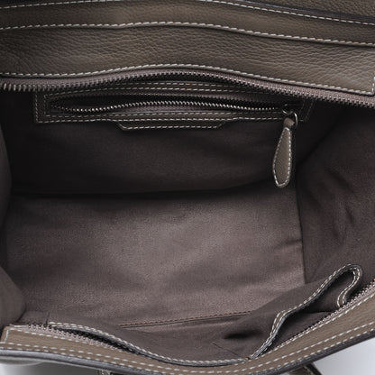 Celine Drummed Calfskin Micro Luggage Souris 5 of 8