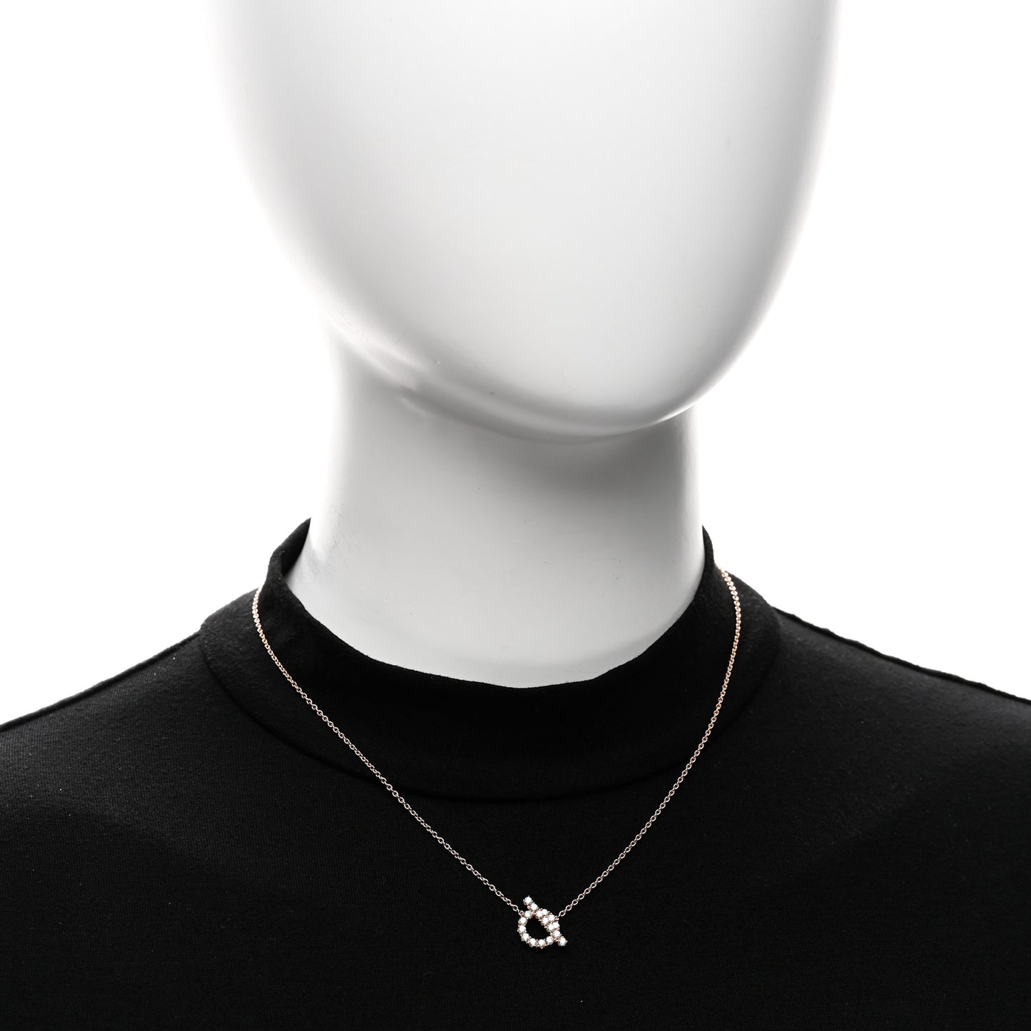 18K Rose Gold Diamond Finesse Pendant Necklace