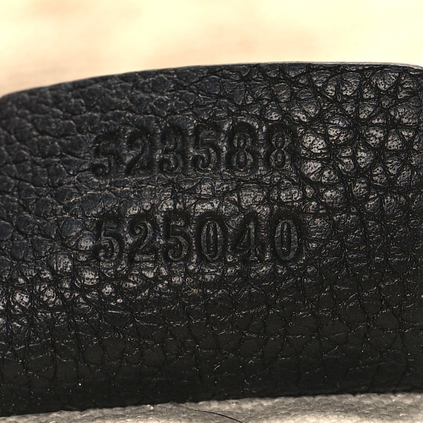 Grained Calfskin Logo Half Moon Hobo Black