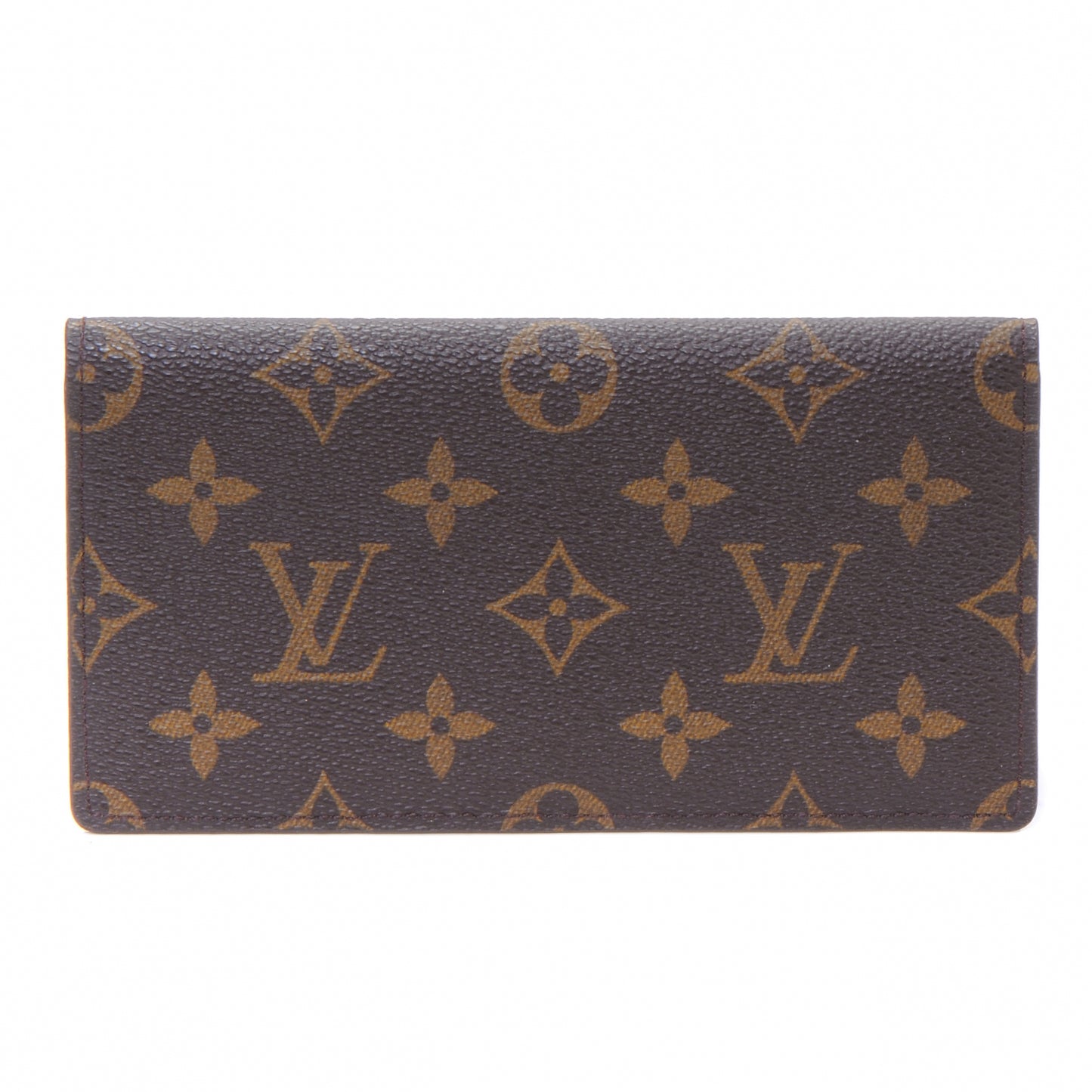 Monogram Simple Checkbook Holder Wallet