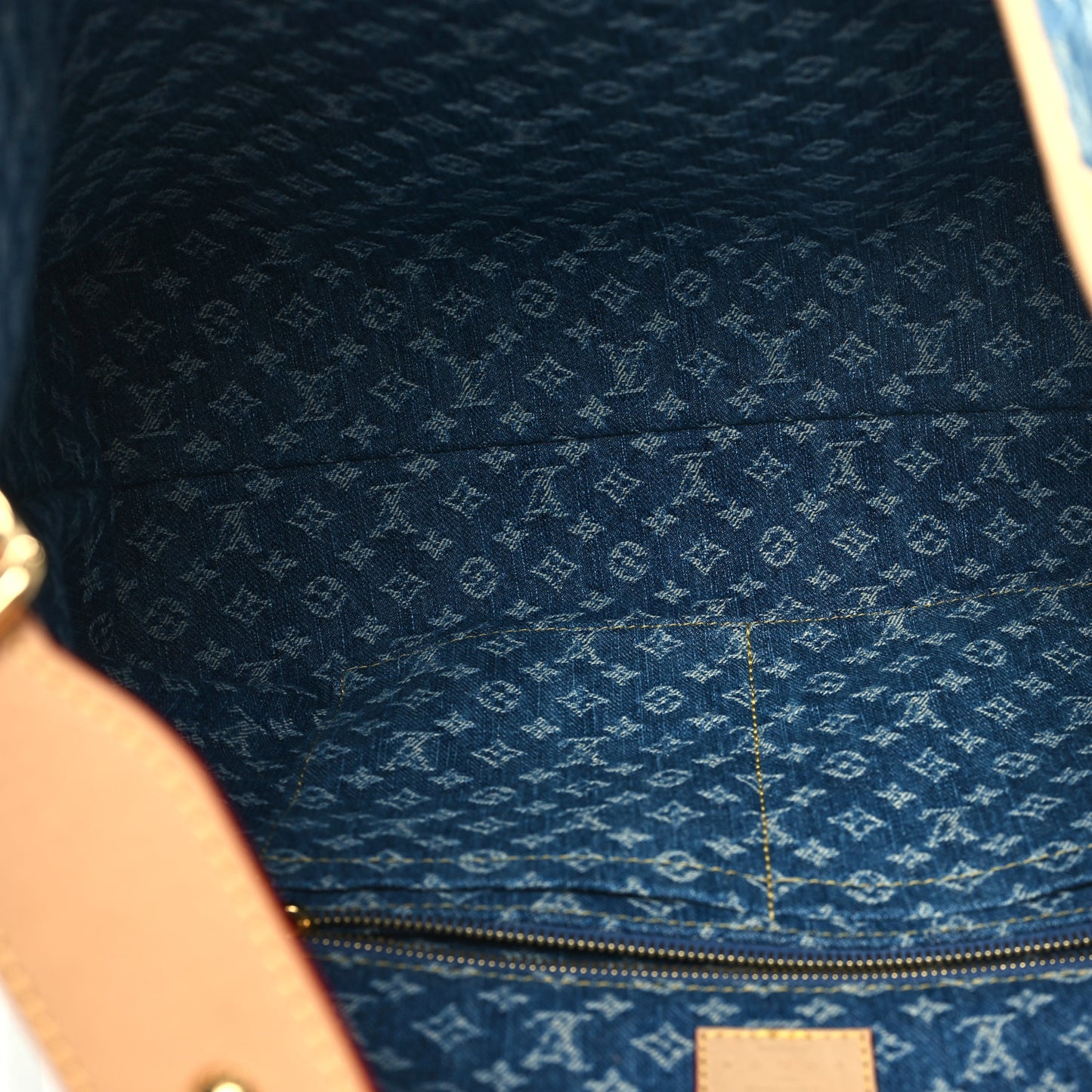 Monogram Denim CarryAll MM Blue