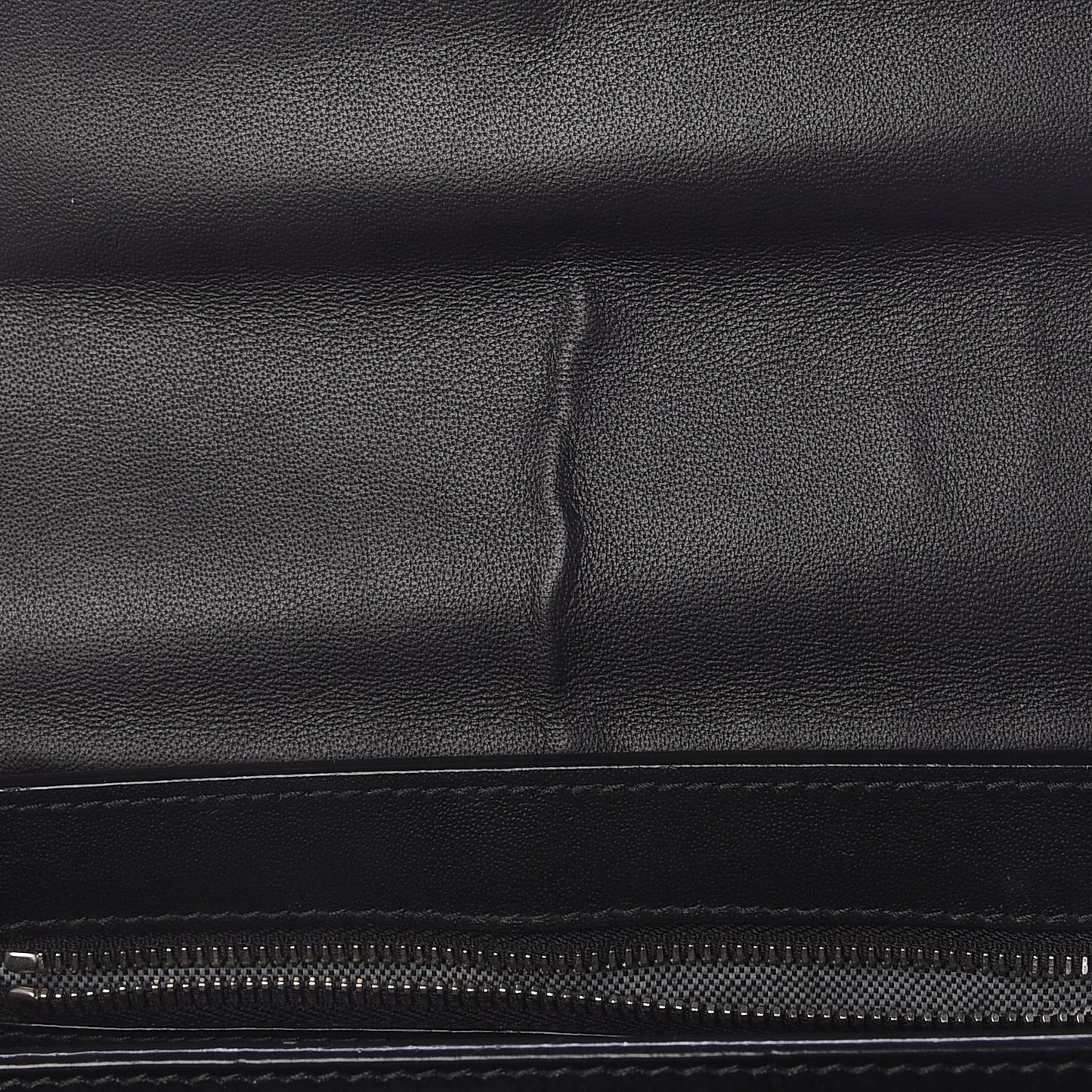 Calfskin Crocodile Embossed Mini PS11 Classic Shoulder Bag Black