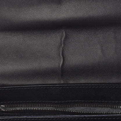 Proenza Schouler Calfskin Crocodile Embossed Mini PS11 Classic Shoulder Bag Black 7 of 10