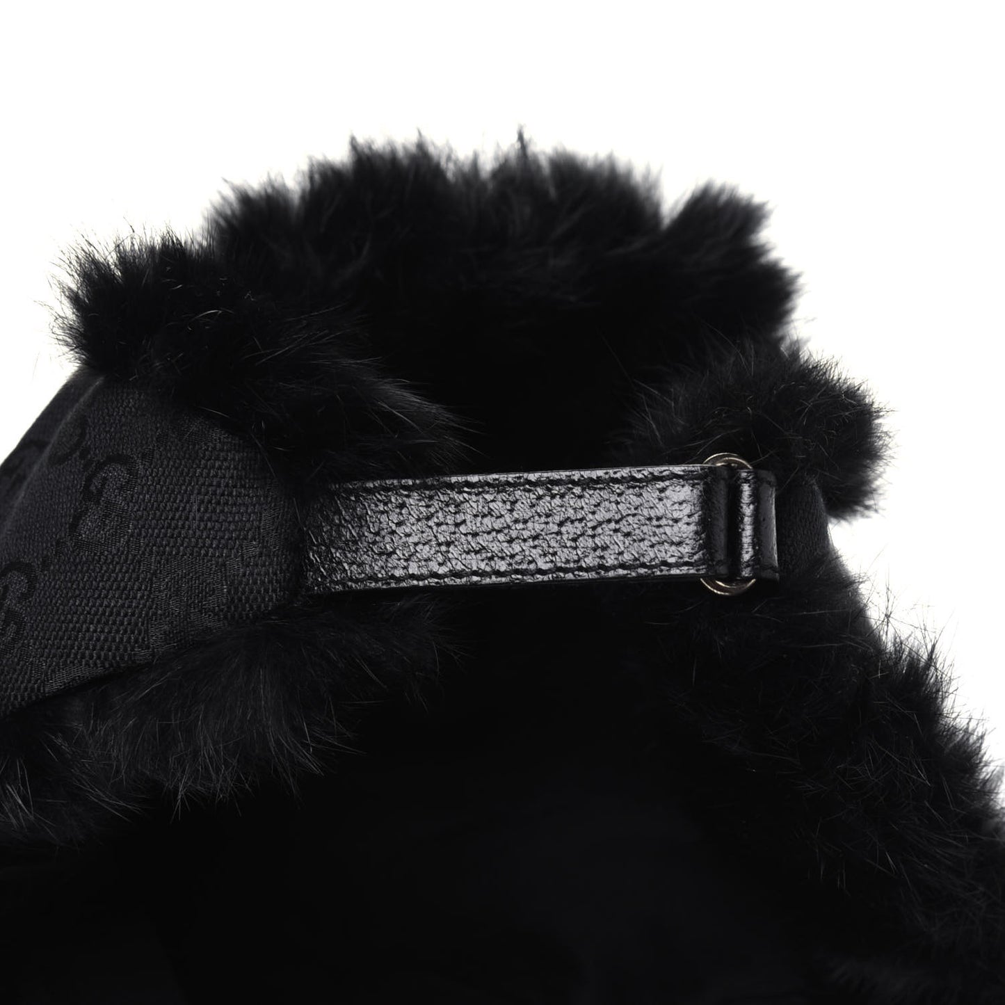 Monogram Fur Baseball Hat M Black
